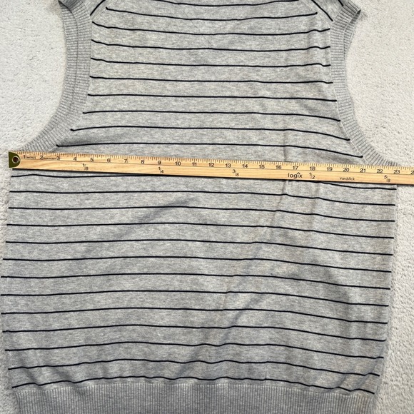 Lot of 2 Y2k Tommy Hilfiger‎ Sweater Vest Striped Sleeveless Knit Top Men's XL - Picture 6 of 9